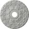 Ekena Millwork Spring Leaf Ceiling Medallion (Fits Canopies up to 5 5/8"), 19 7/8"OD x 3 5/8"ID x 1 1/4"P, Frost CM19SPFRF - alternate 1